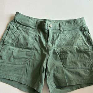 Prana Sage Green Casual Cargo Shorts